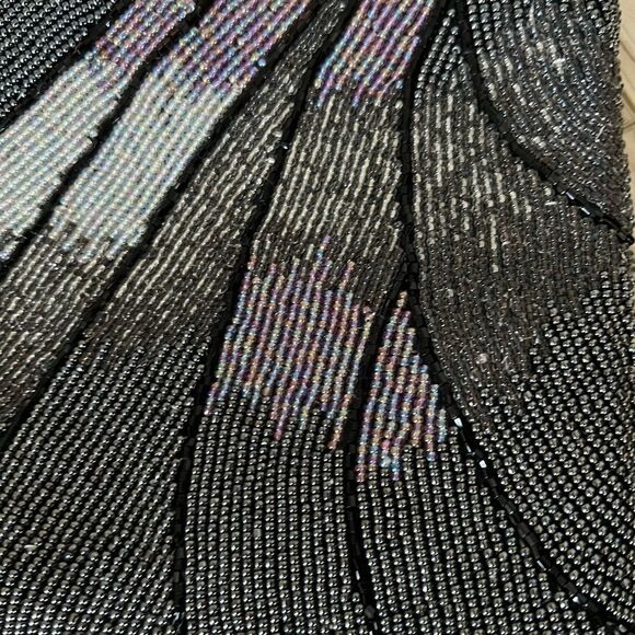 Fully beaded glass seed beads clutch purse glam - Picture 2 of 4